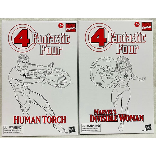 【艾頑固】全新現貨 孩之寶 漫威 Marvel 驚奇四超人 6吋傳奇人物 霹靂火 隱形女 2款合售