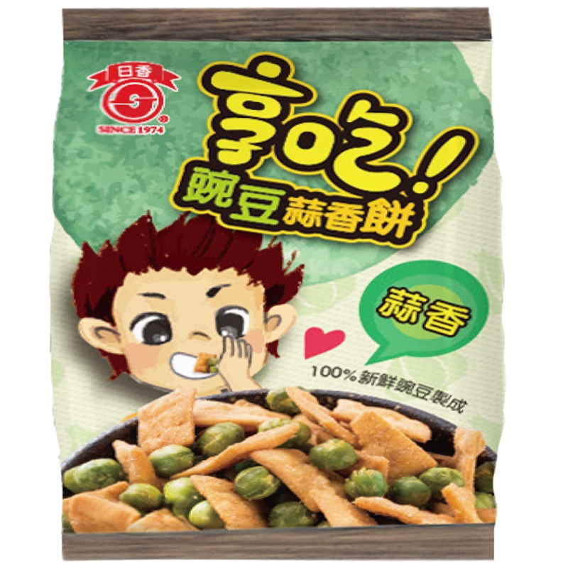 日香 豌豆蒜香餅 350g【家樂福】