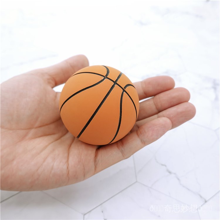 🎊奇思妙想🎊小籃球高彈力迷你小球空心橡膠兒童玩具mini膠球模型擺件生日禮物-*&amp;-&amp;&amp;-&amp;**&amp;&amp;