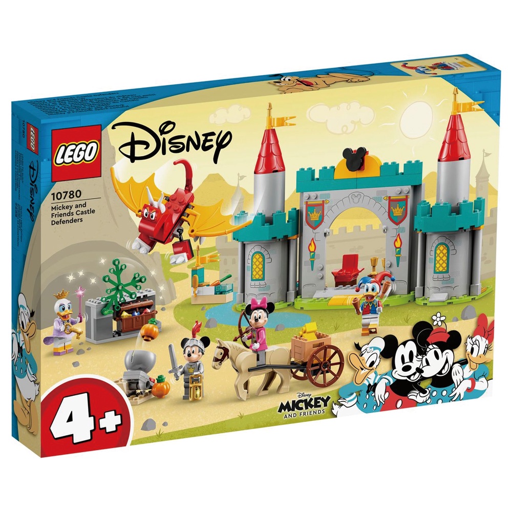 【母親節限時自取特價1235元】樂高積木 LEGO Disney 10780 米奇和朋友們城堡衛士【台中宏富玩具】