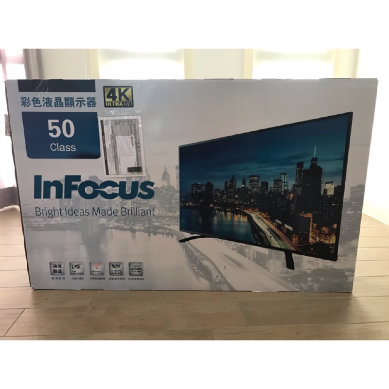 InFocus 50吋4K連網液晶顯示器XT-50IP600(近全新僅開箱測試)