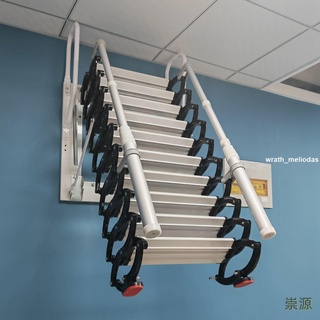 🌸[免運]墻掛伸縮樓梯家用伸縮梯電動伸縮樓梯閣樓樓梯伸縮梯折疊樓梯旗艦優選