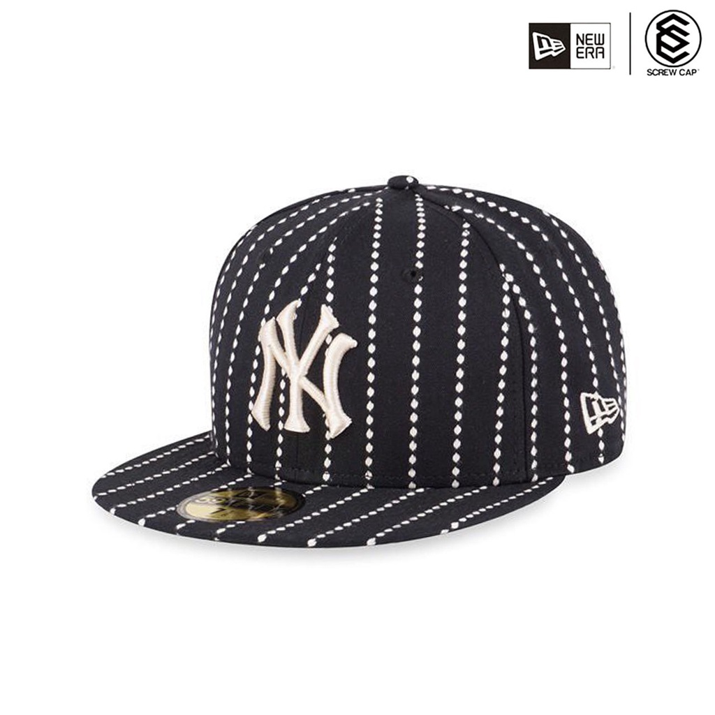 NEW ERA 59FIFTY 5950 WORK STITCH NY 洋基 黑 棒球帽 鴨舌帽 ⫷ScrewCap⫸