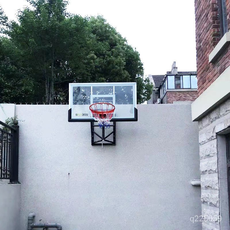 陶園嘉△室外籃球框籃筐傢用籃球闆兒童成人籃球架掛壁式 兒童籃球架 室內投籃框 可移動籃球框  懸掛球筐 籃球框架 ECC