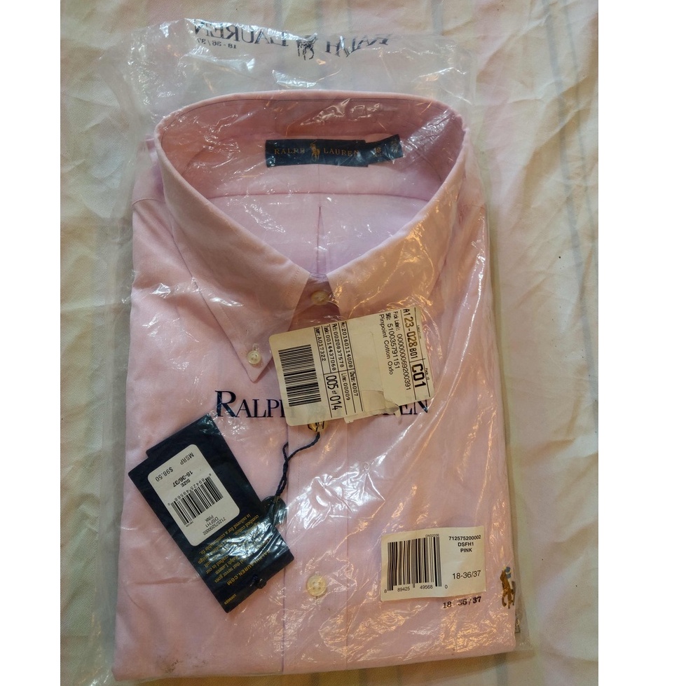 全新 現貨 XXL 大尺寸 POLO RALPH LAUREN 粉色 牛津布襯衫 Cotton oxford 彩馬球標