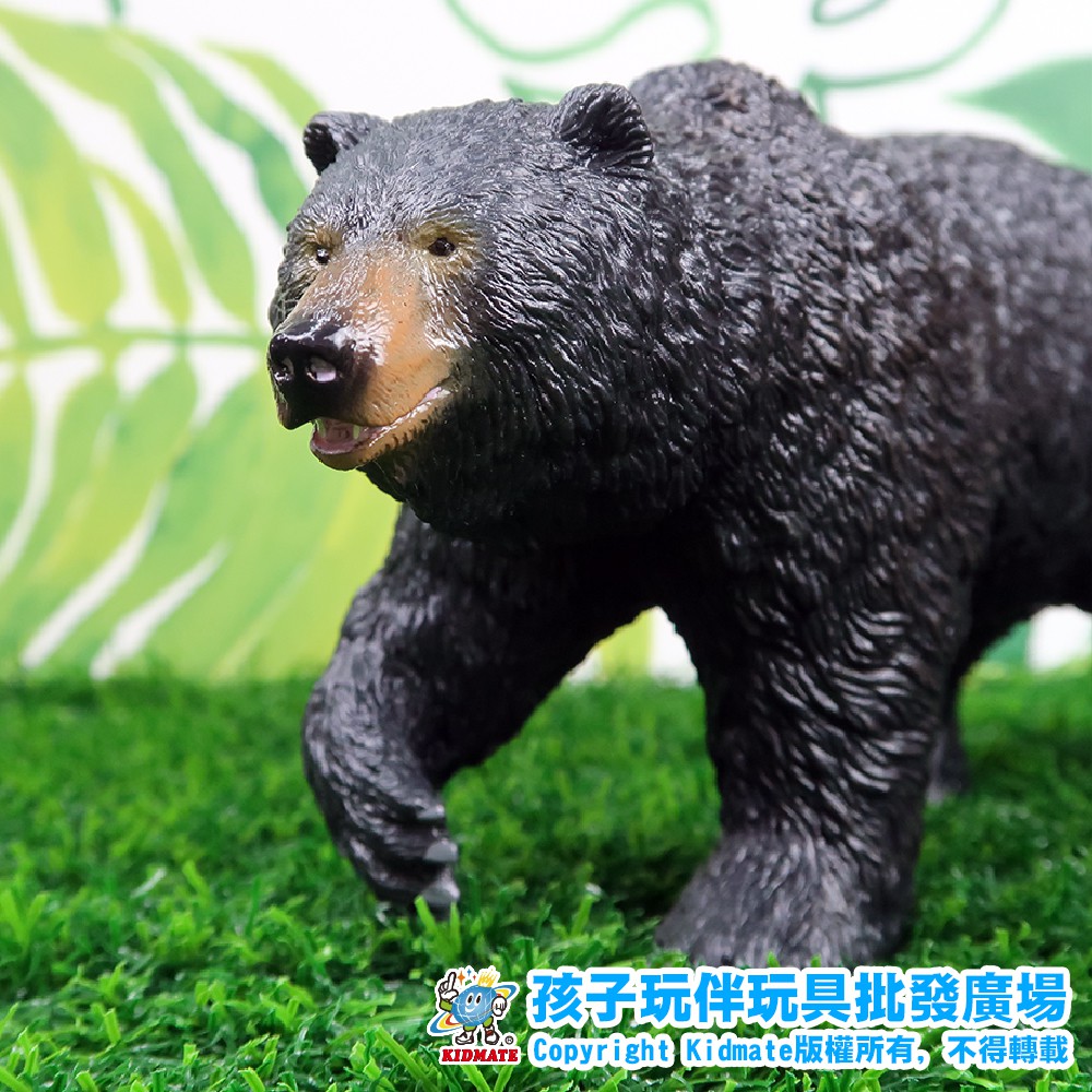 RECUR 軟質美洲黑熊 軟膠動物 仿真動物 玩具模型 動物模型 模型 動物 孩子玩伴 KIDMATE