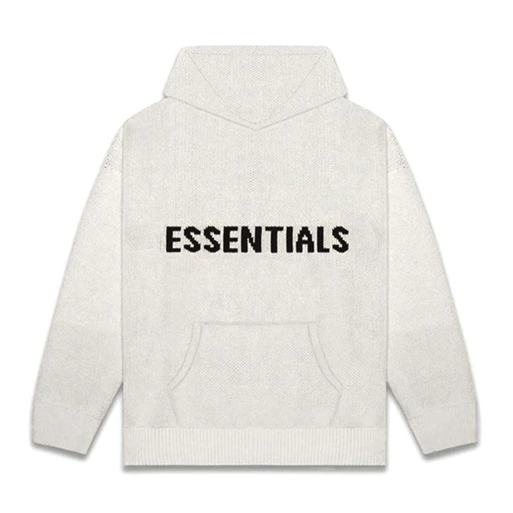 [FLOMMARKET] FOG Essentials 20FW Knit hoodie oatmeal 白灰 針織帽T