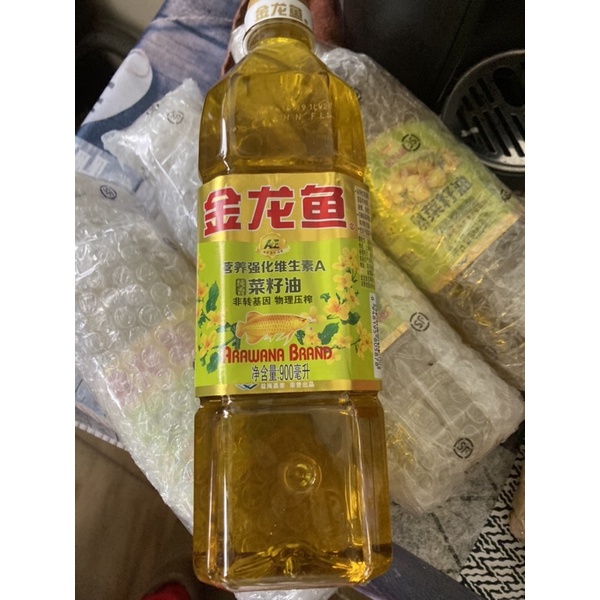 台灣現貨 金龍魚 營養強化維生素A 純香菜籽油 900ml