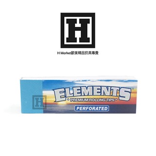 [H Market] 西班牙 ELEMENTS 元素 Perforated Tips 18mm 完美折痕 紙濾嘴 50入