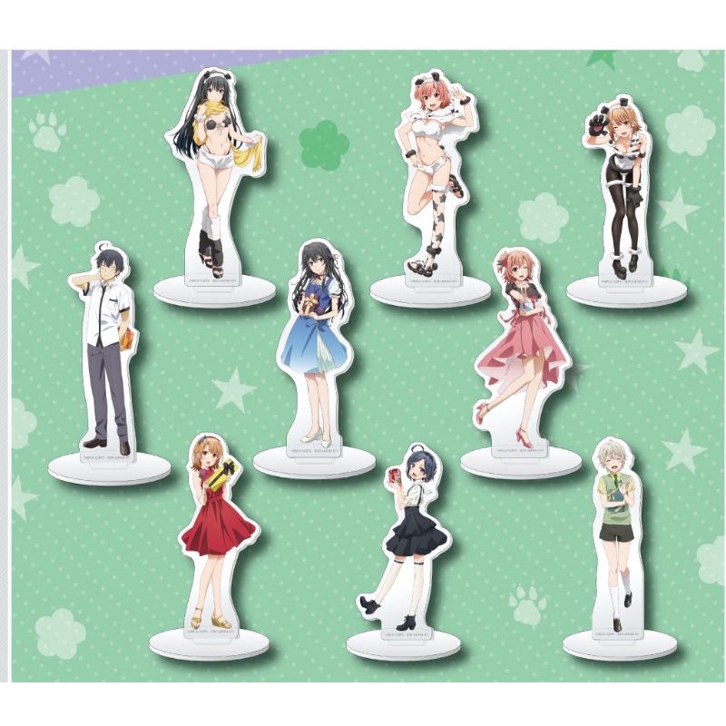 果然我的青春戀愛喜劇搞錯了 熊貓派對 一番賞 F賞立牌。雪之下雪乃 由比濱結衣 比企谷八幡