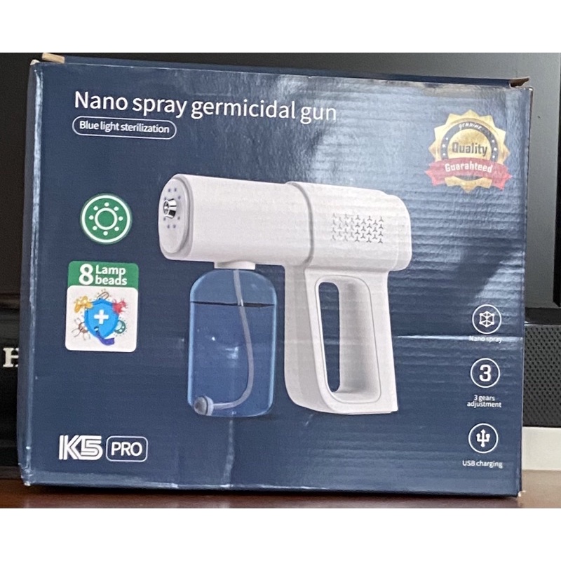 Nano Spray germicidal gun K5 PRO 手持奈米藍光噴霧 酒精噴霧槍