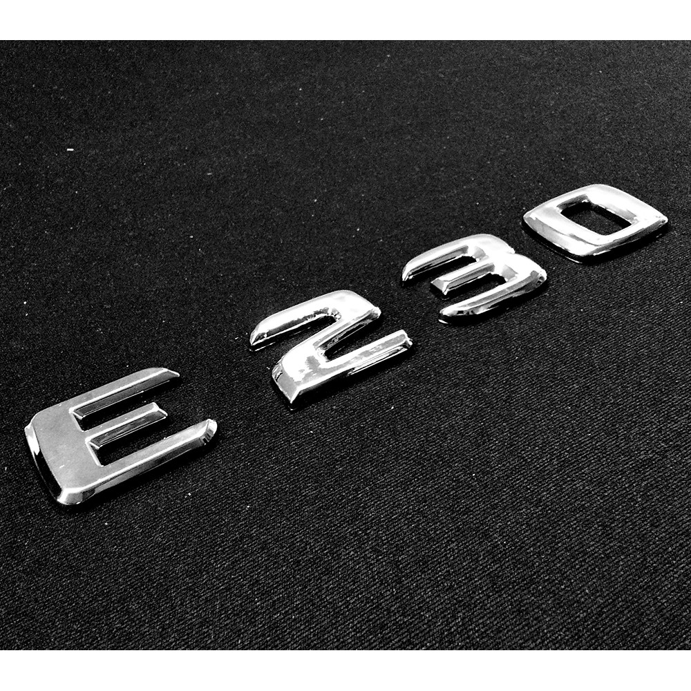 圓夢工廠 Benz 賓士 E W210 W211 E230 後車箱 尾門 鍍鉻 車型車標 字貼 字標 同原廠款式