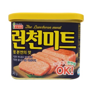 韓式泡麵必備。韓國樂天LOTTE午餐肉。340g/罐