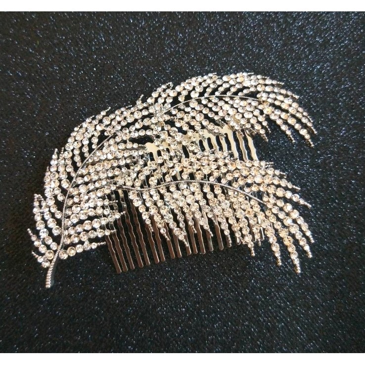 葉片形狀髮梳 髮梳式新娘頭飾 藝術照飾品 婚紗照髮飾 新手新娘秘書推薦 AD 美人館