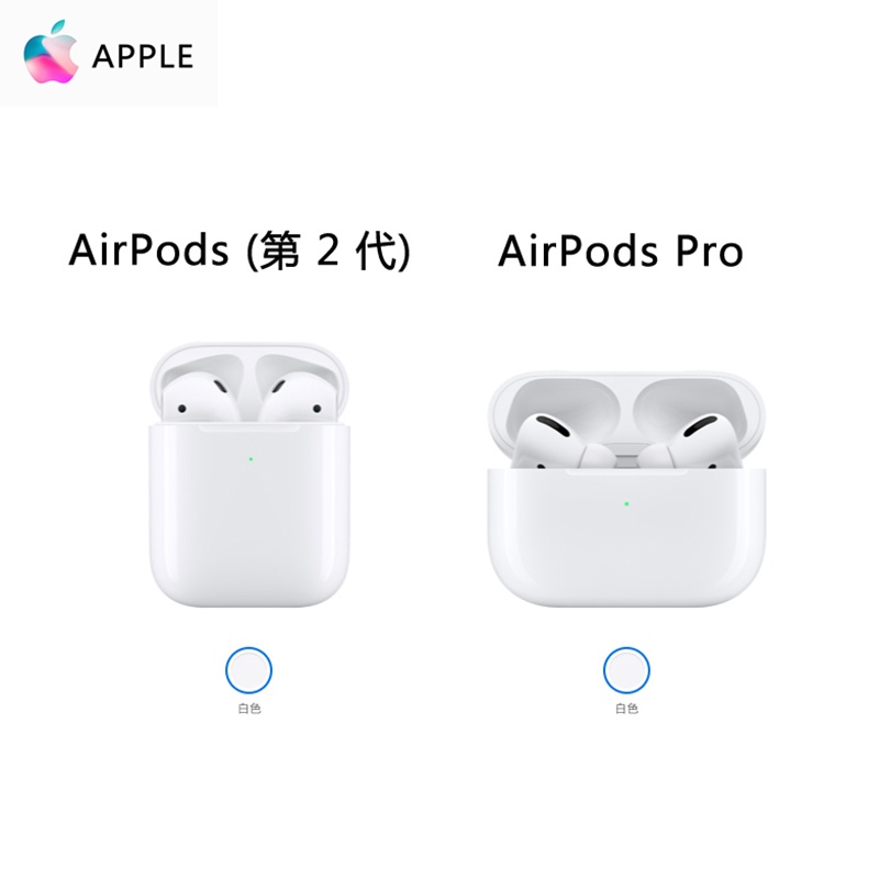 蘋果全新原廠正品未拆封Apple AirPods 2代搭配無線有線充電盒全店免 