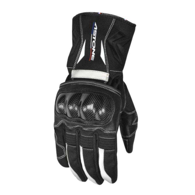 Astone GC01 黑白 頂級碳纖護具 小羊皮革 超高機能性防摔 防水透氣 防寒 防風 防UV 觸控 手套