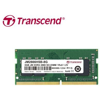 ［全新公司貨］Transcend 創見 8GB DDR4 2666 筆記型記憶體 JM2666HSB-8G 可開發票