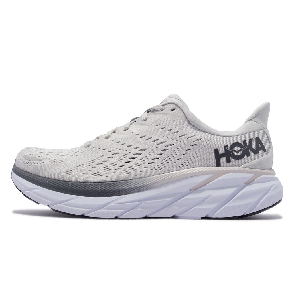 Hoka One One 慢跑鞋 Clifton 8 2E 寬楦 白 男鞋 路跑鞋【ACS】 1121374LRNC