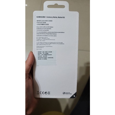 （全新）Samsung三星原廠LED皮革翻頁式皮套 Note20ultra