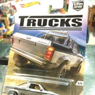 風火輪hotwheels-1:Truck系列-Subaru Bart，膠胎合金底盤。2:年份2016