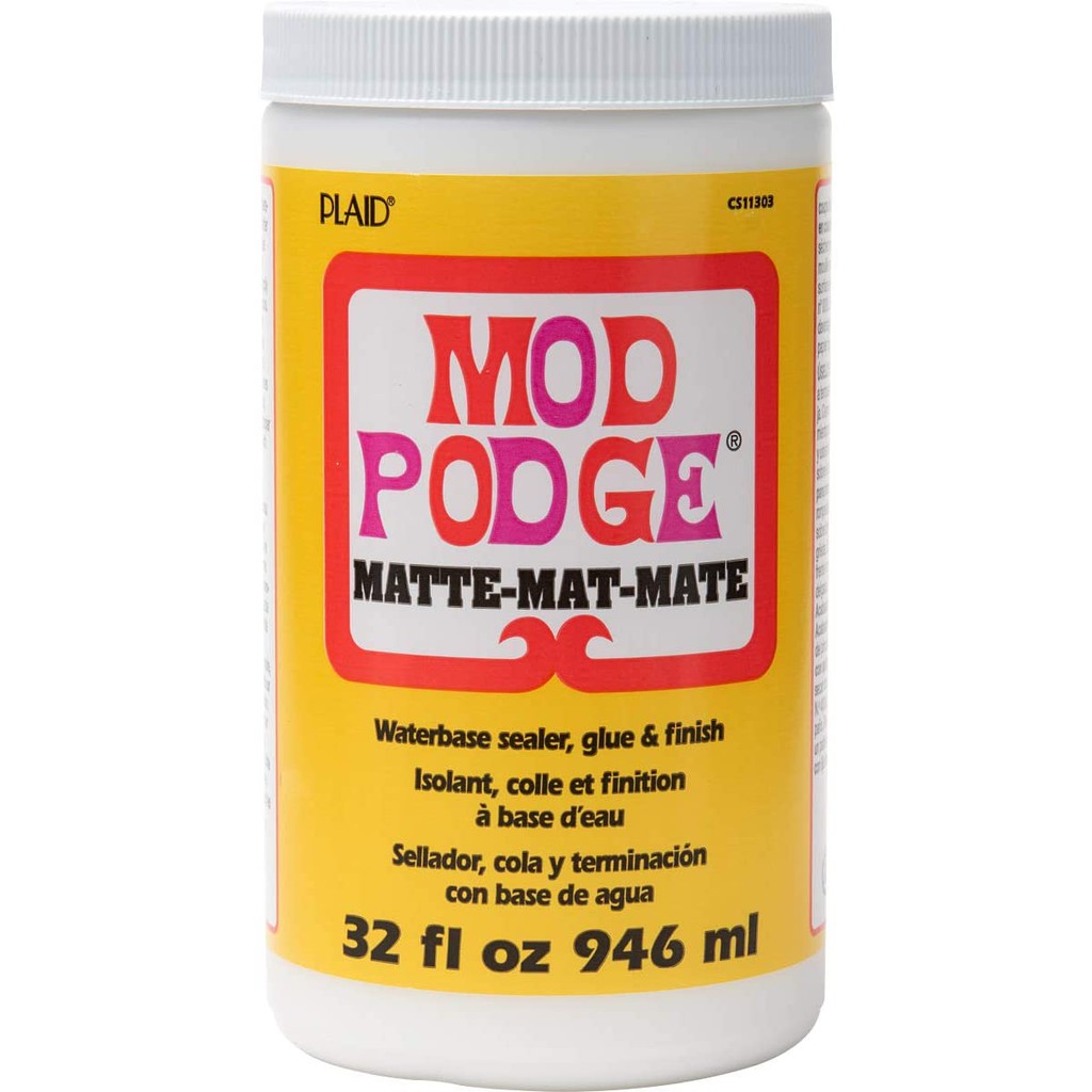 Mod Podge Matte Glue 946 ml 啞光密封膠 彩繪膠 摩寶膠 CS11303 美國摩寶 Plaid