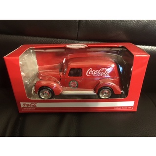 全新限量可口可樂Coca-Cola經典古董模型車；售出不退； 13.7×5.4×5.1公分；合金、塑膠