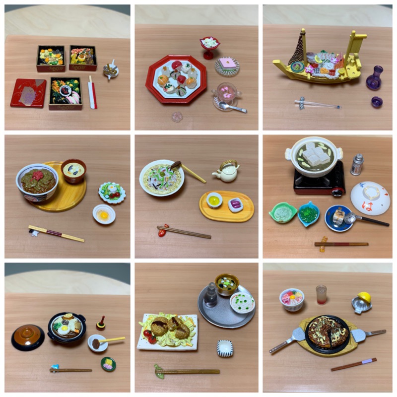 食玩盒玩rement Re Ment 和食日和好天氣和食日式料理日本生魚片壽司豆腐鍋絕版 蝦皮購物