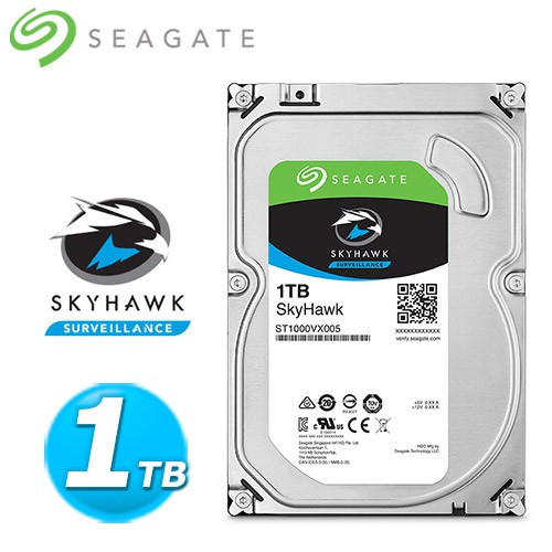 Seagate【SkyHawk】監控鷹 1TB 3.5吋監控硬碟 (ST1000VX005)