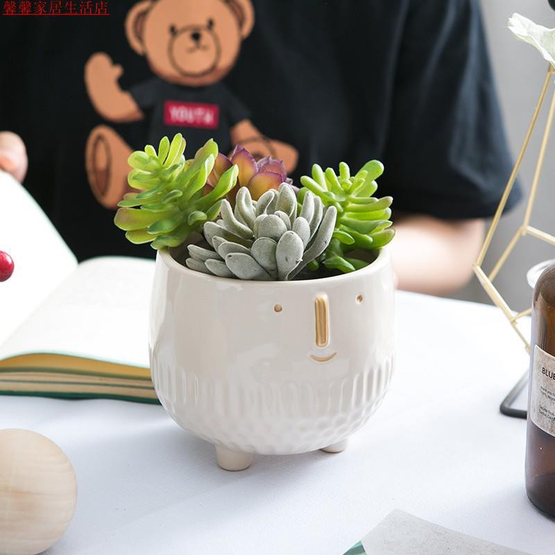 原創 原創北歐可愛花盆桌面盆栽多肉花器肉肉花盆仙人掌花盆家居創意花盆造型花器盆栽花盆微景觀盆栽花器 蝦皮購物