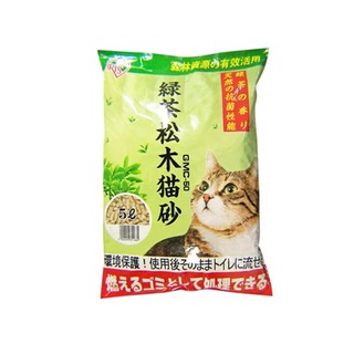 ★Petshop寵物網★日本IRIS-綠茶松木木屑砂5L