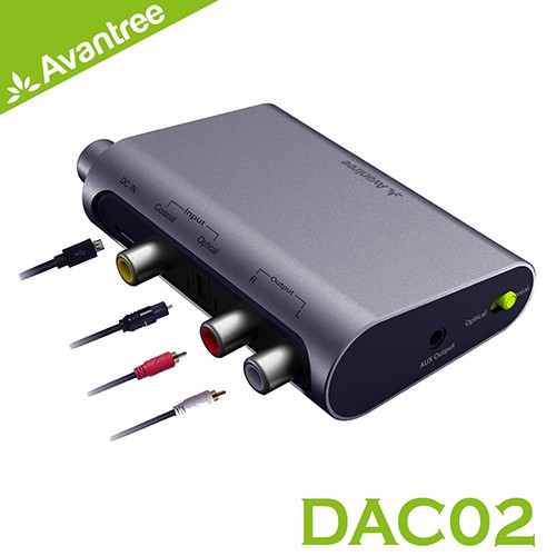 【 Avantree DAC02 】數位類比音源轉換器(同軸／光纖 轉RCA／3.5mm音頻)
