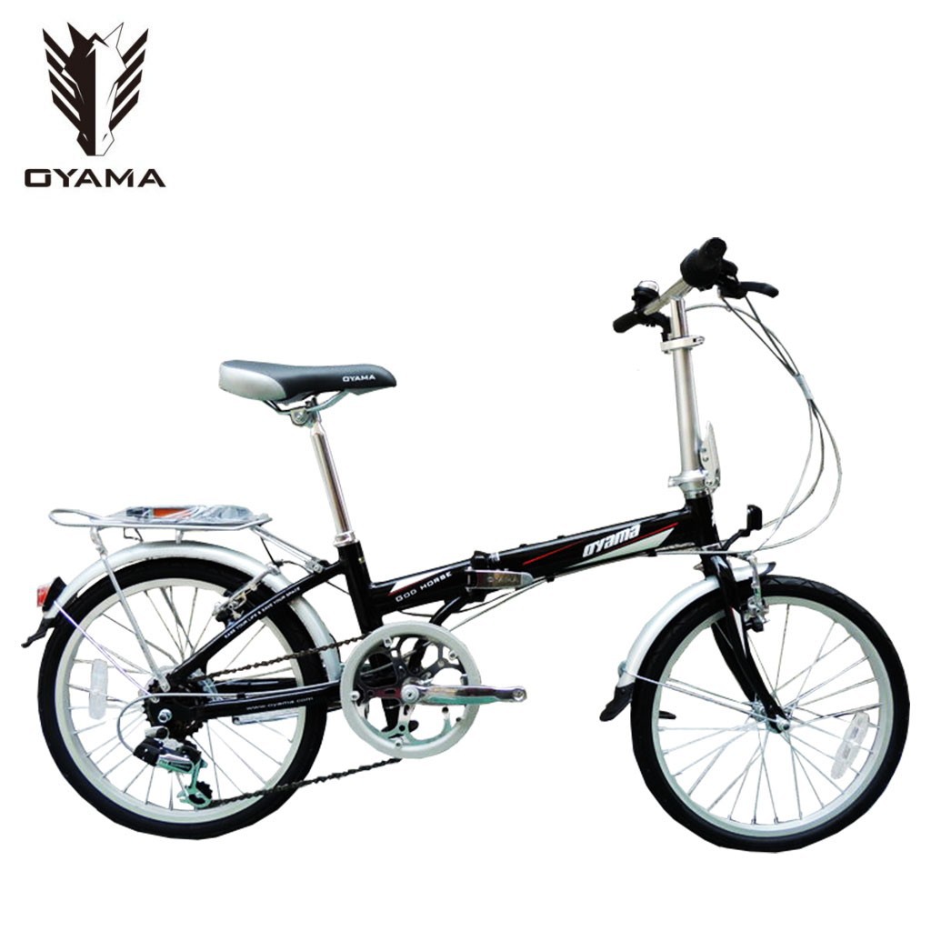 (免運+8大贈品)OYAMA歐亞馬(神馬M100R1)20吋 鋁合金折疊車(黑色)(附摺疊教學影片)台中-大明自行車
