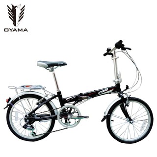 (免運+8大贈品)OYAMA歐亞馬(神馬M100R1)20吋 鋁合金折疊車(黑色)(附摺疊教學影片)台中-大明自行車