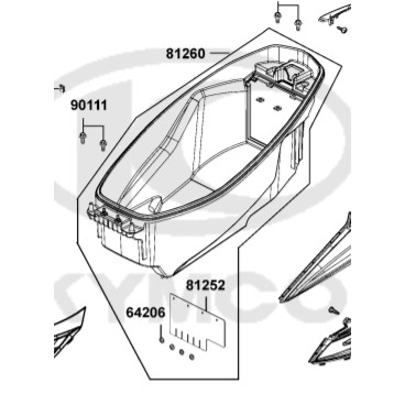 {勘}光陽原廠 G6 VVSS VVCS ABS USB 馬桶 行李箱 置物箱 車廂