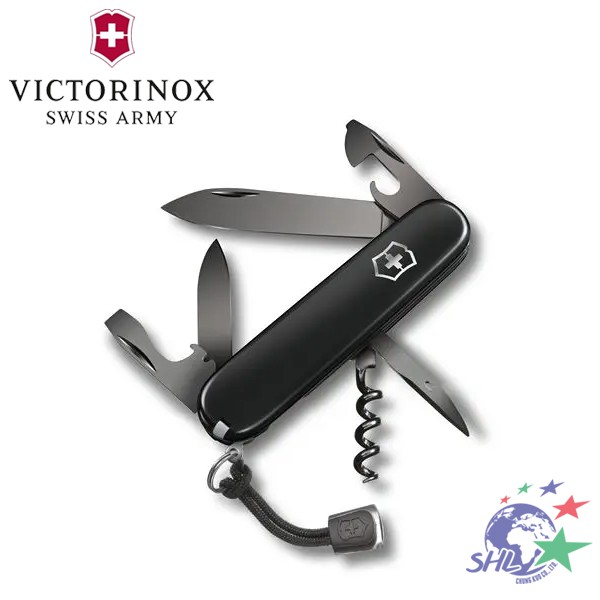 Victorinox Spartan PS 黑色特殊電鍍13用瑞士刀 / 1.3603.3P / VN266【詮國】