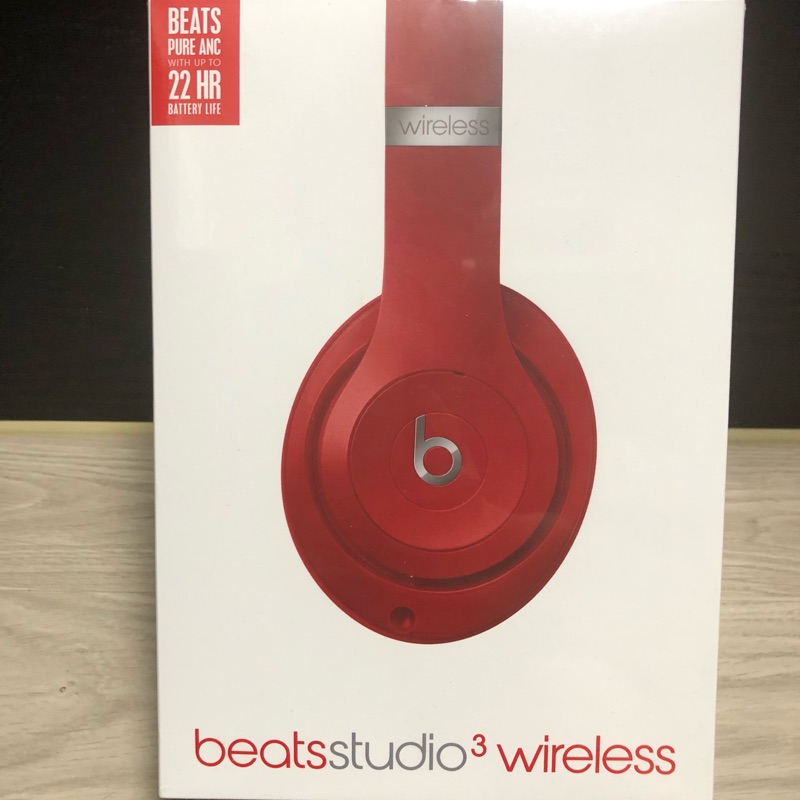 全新Beats Studio3 Wireless 頭戴式耳機-🎧紅色-Apple 原廠貨（慶開張 