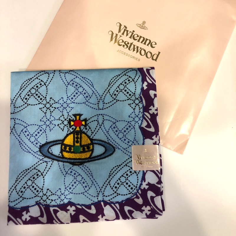 Vivienne Westwood 方型手帕 100%棉 Made in Japan