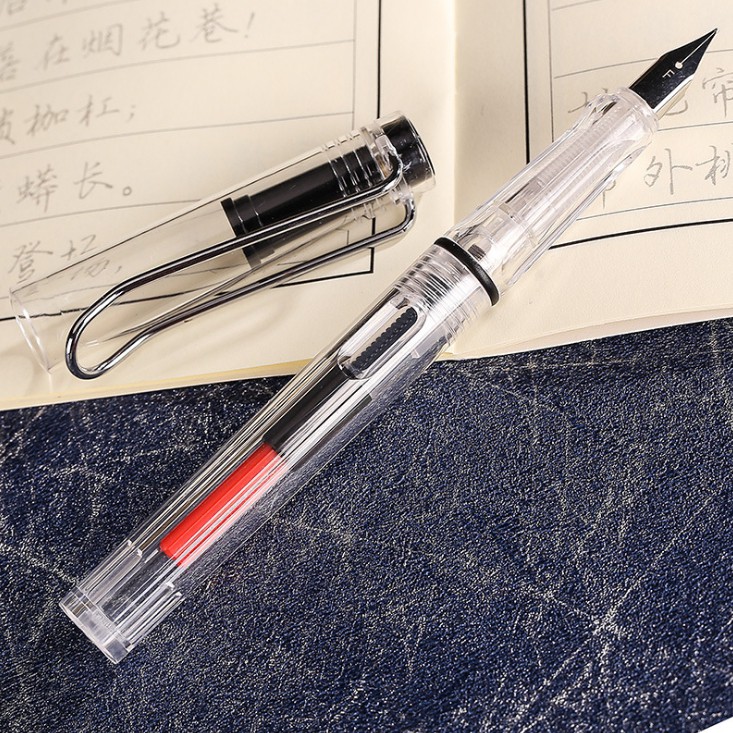 5.[溫馨小舖]188.正姿學生透明鋼筆EF尖和 F尖 習字鋼筆 3.4口徑