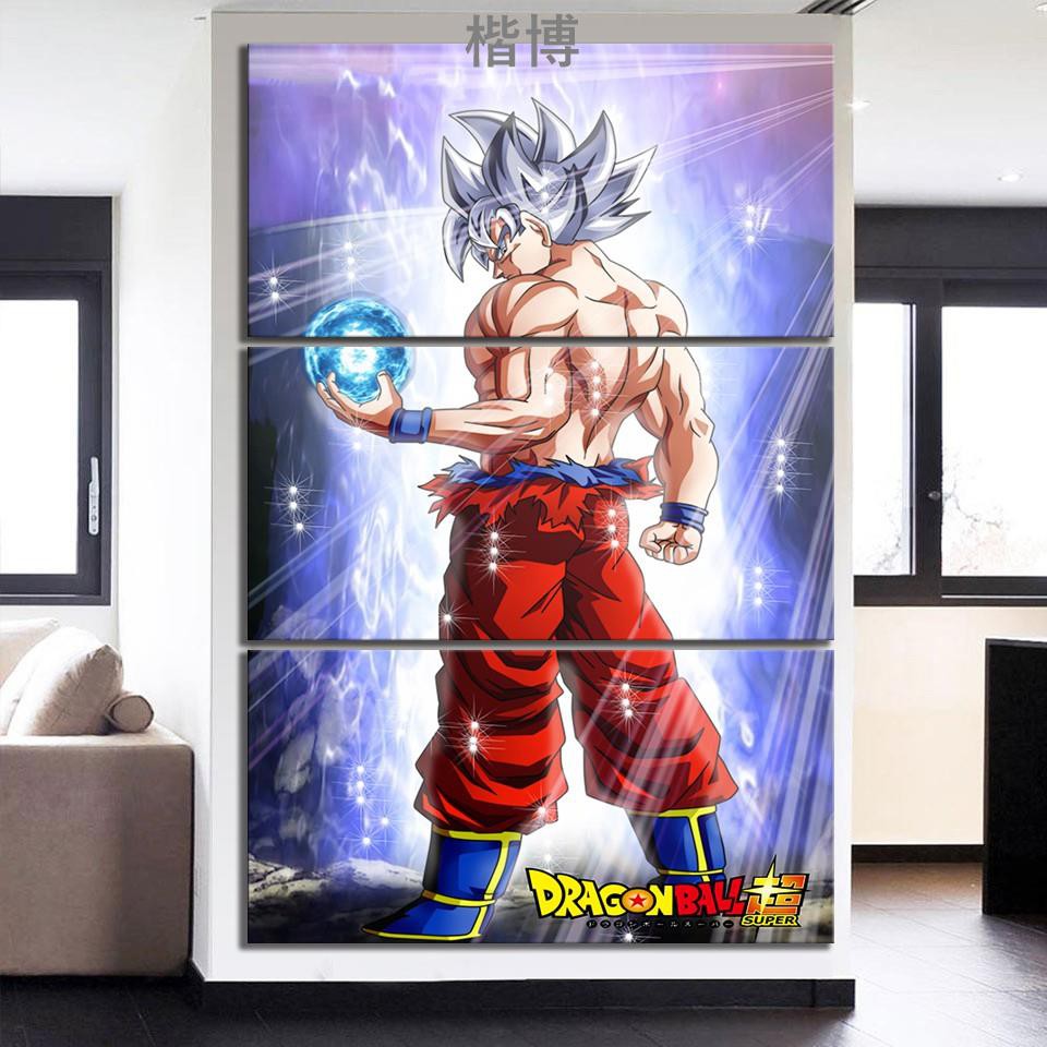 楷博多款七龍珠自在極意功孫悟空高清動漫壁畫帶框架七龍珠超級賽亞人悟空卡通動漫裝飾畫房間裝飾 蝦皮購物