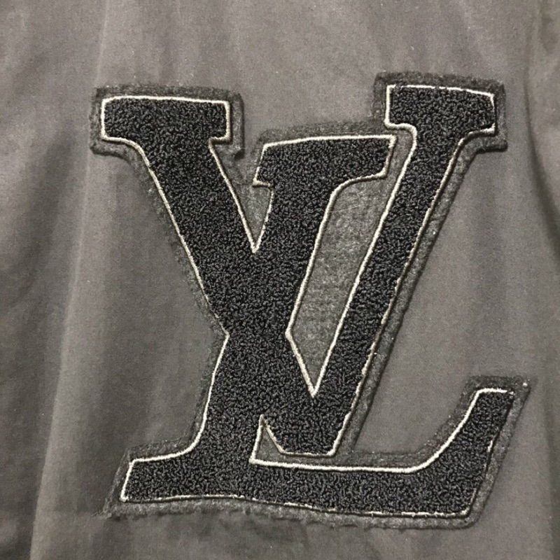 Louis Vuitton LV 黑色 經典大LOGO 棒球外套 54