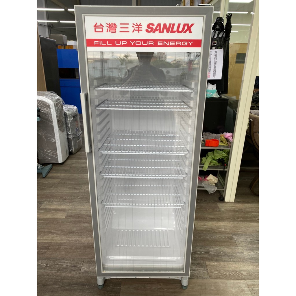 吉田二手傢俱❤SANLUX台灣三洋單門玻璃冰箱營業用冰箱冷藏展示冰箱冷藏展示櫃直立冰箱