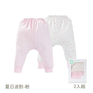 【ding baby】MIT台灣製 夏日派對新生褲二入組-粉