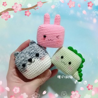 小方系列-兔子、狗狗、恐龍🐰手鉤毛線娃娃（現貨）