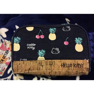 Sanrio Hello Kitty水果樂園軟木塞帆布收納包