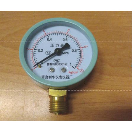 壓力表 10KG 壓力錶 PSI 1MPa 10kg cm2 水壓表 氣壓表 直立式 空壓計 PSI 空壓機 試水壓力表