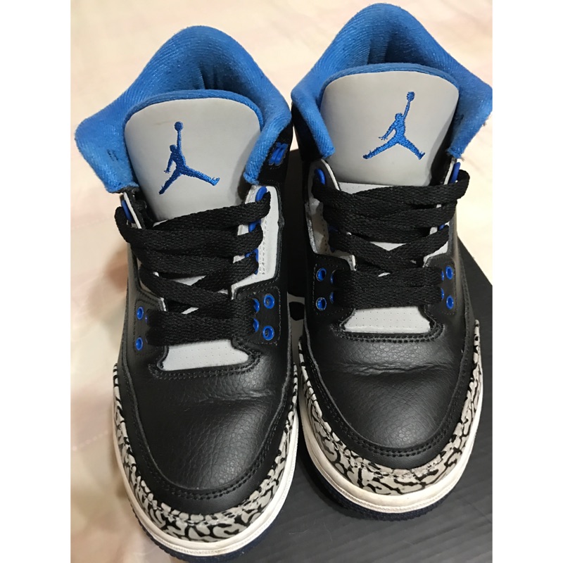 Air Jordan 3 retro bg 藍色爆裂紋