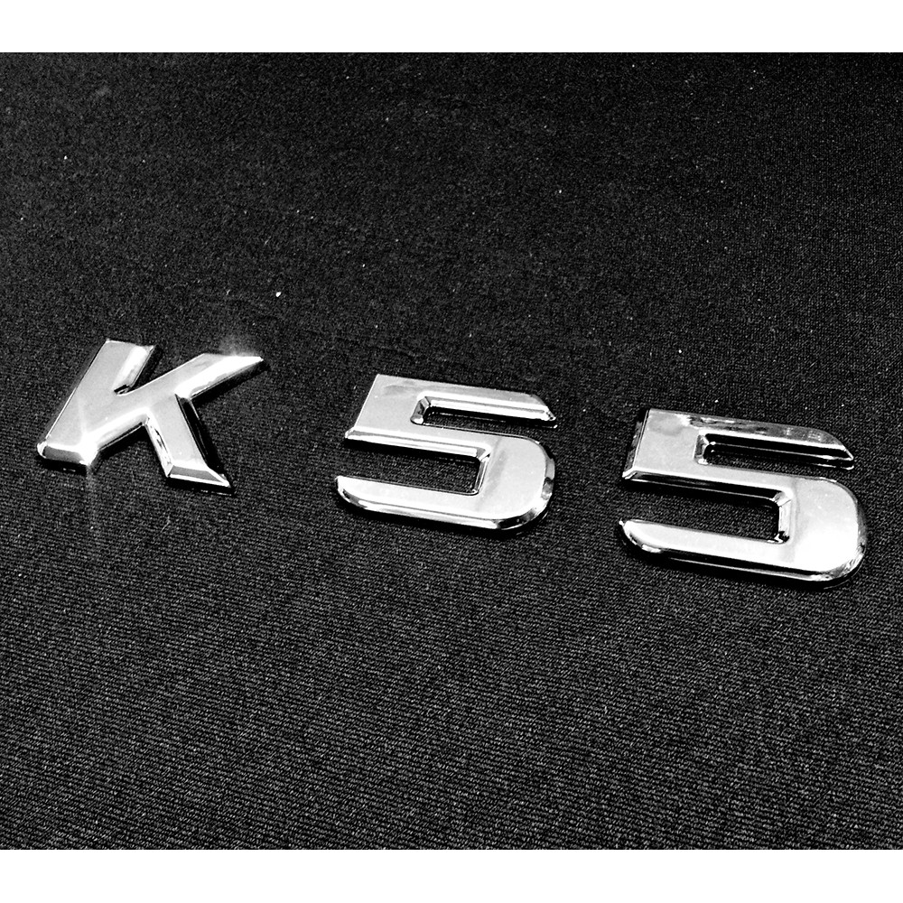 圓夢工廠 賓士 CLK W209 K55 後車廂 鍍鉻銀 字貼 字標 LOGO 字型同原廠樣式