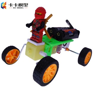 *卡卡模型* 俠客戰車 電動機器人 DIY拼裝益智玩具車 人偶模型車學生趣味創意