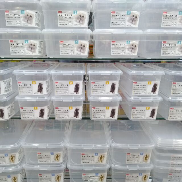 大創daiso 鞋盒1號2號3號兒童鞋盒鞋盒塑膠盒收納盒置物盒玩具盒男用鞋盒 蝦皮購物