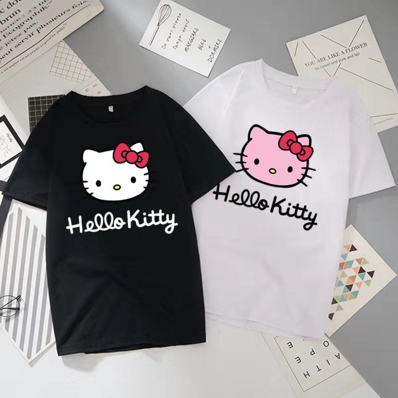Hello Kitty短袖T恤fr Shi Shortake圓領T恤